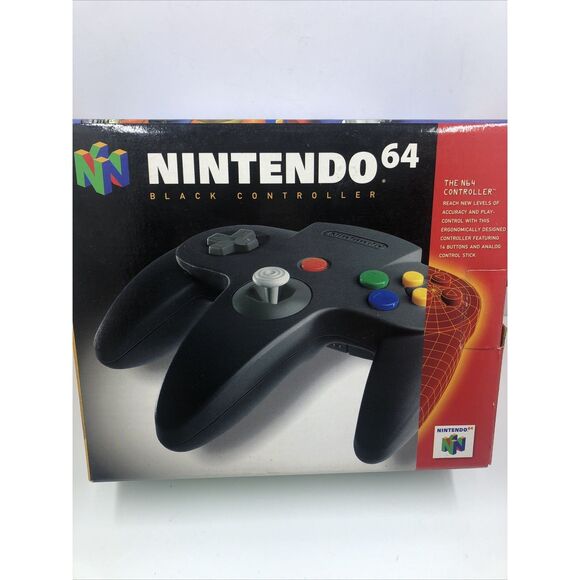 Nintendo 64 Original Black Controller BOX ONLY N64. NO CONTROLLER. - Picture 1 of 16